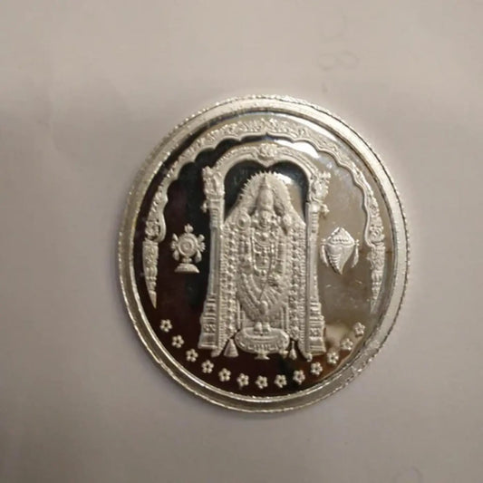 Tirupati Balaji Silver Coin