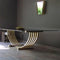 Trevor Black Glass Dining Table 