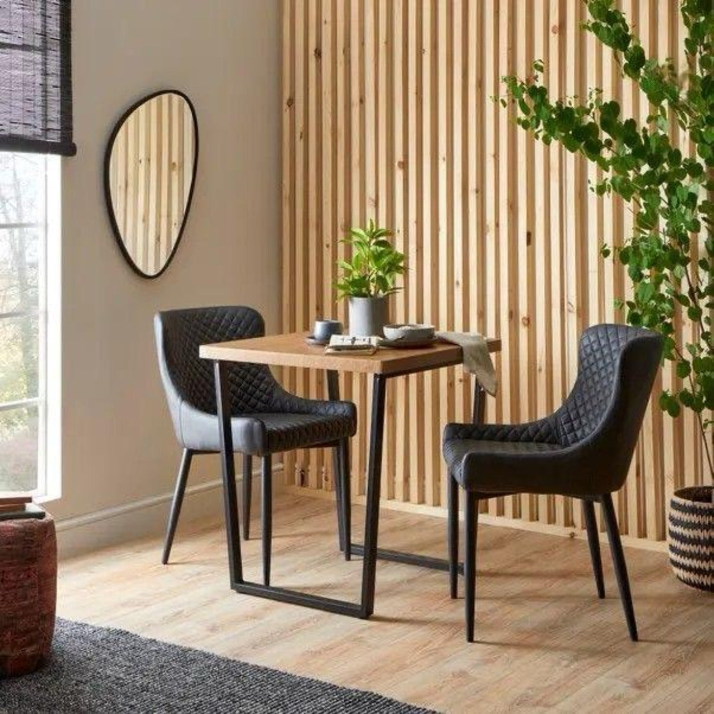 UrbanEdge Industrial 2 Seater Dining Table