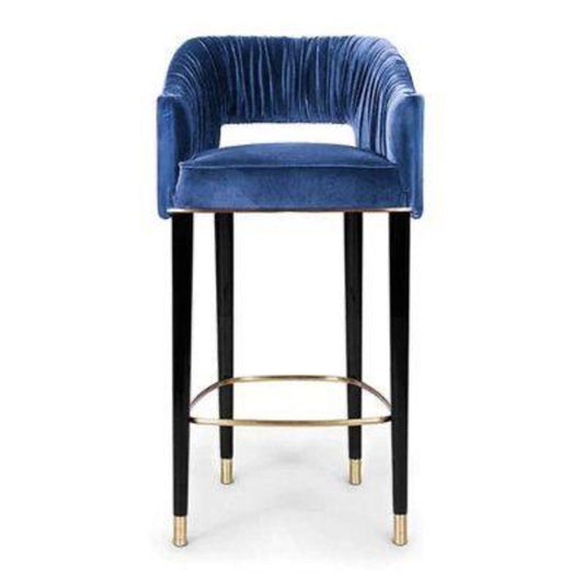 Zink Wooden Bar Stool
