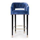 Zink Wooden Bar Stool