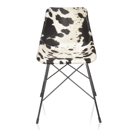 Katie Black & White Animal Dining Chair