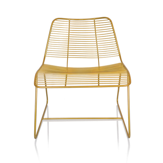 Hazel Golden Metal Chair