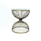 Mason Golden Metal Round  Side Tables