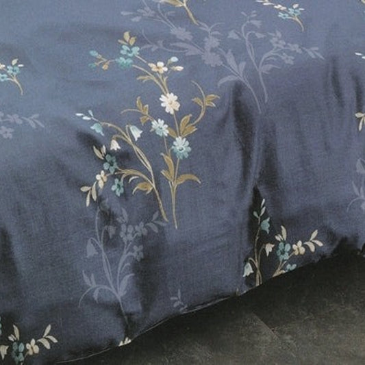Jakob Blue Cotton Bed Sheets