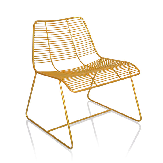 Hazel Golden Metal Chair