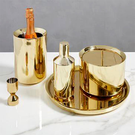 Bone Round Serving Tray