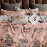Kenji Peach Paisley Bed Sheets