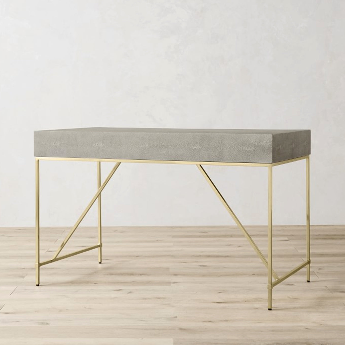 Cooper Grey Modern Work From Home Desks With 2 Drawers