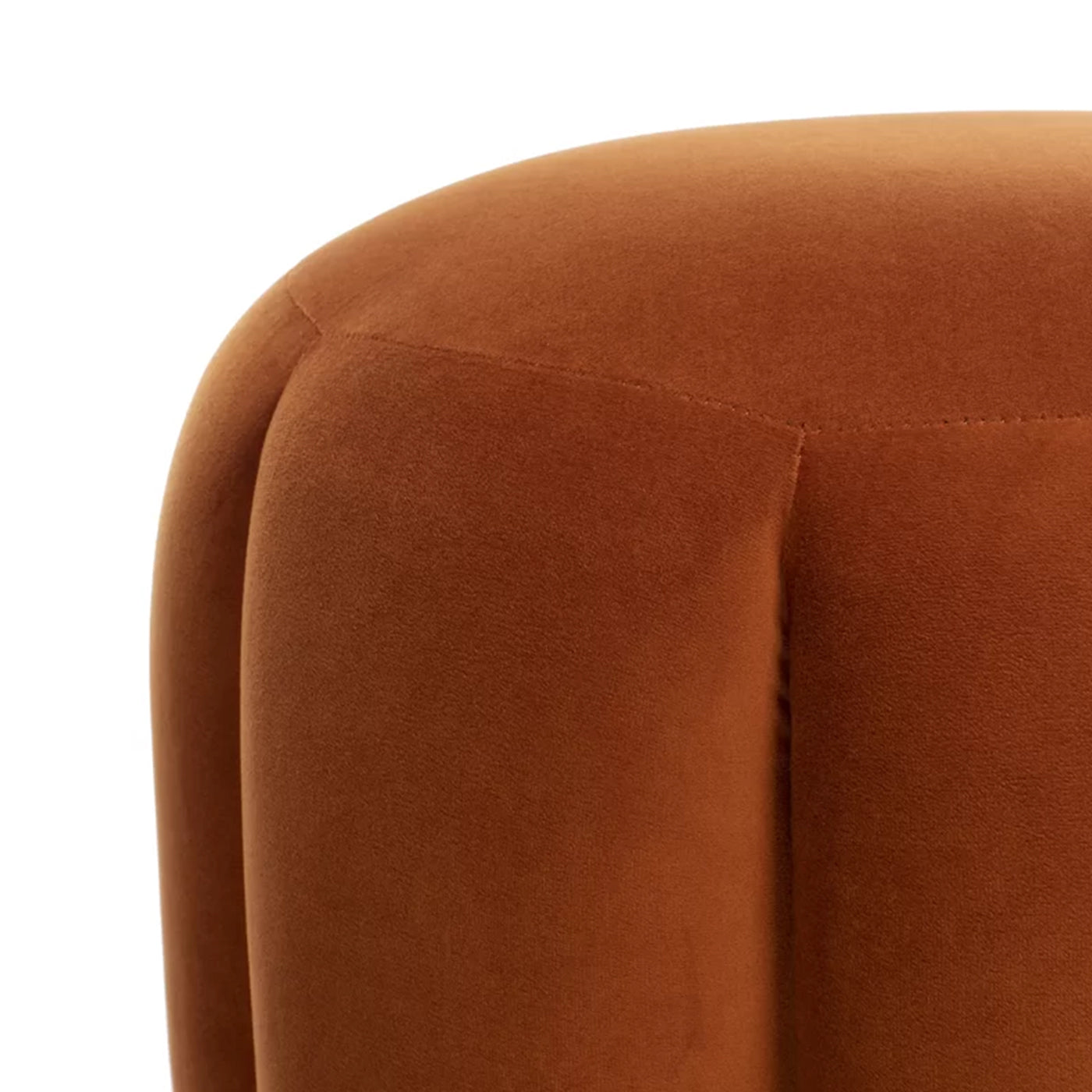 Dane Luxury Orange Ottomans Poufs