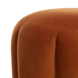 Dane Luxury Orange Ottomans Poufs