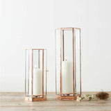 Hexagonal Copper Art Deco Lantern