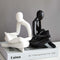 Resin Thinker Style Abstract Sculpture